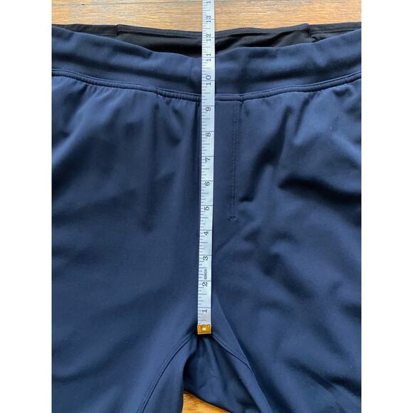 LULULEMON Navy Blue Stretch Nylon Joggers w/Zip Ankle sz XL - Picture 13 of 16